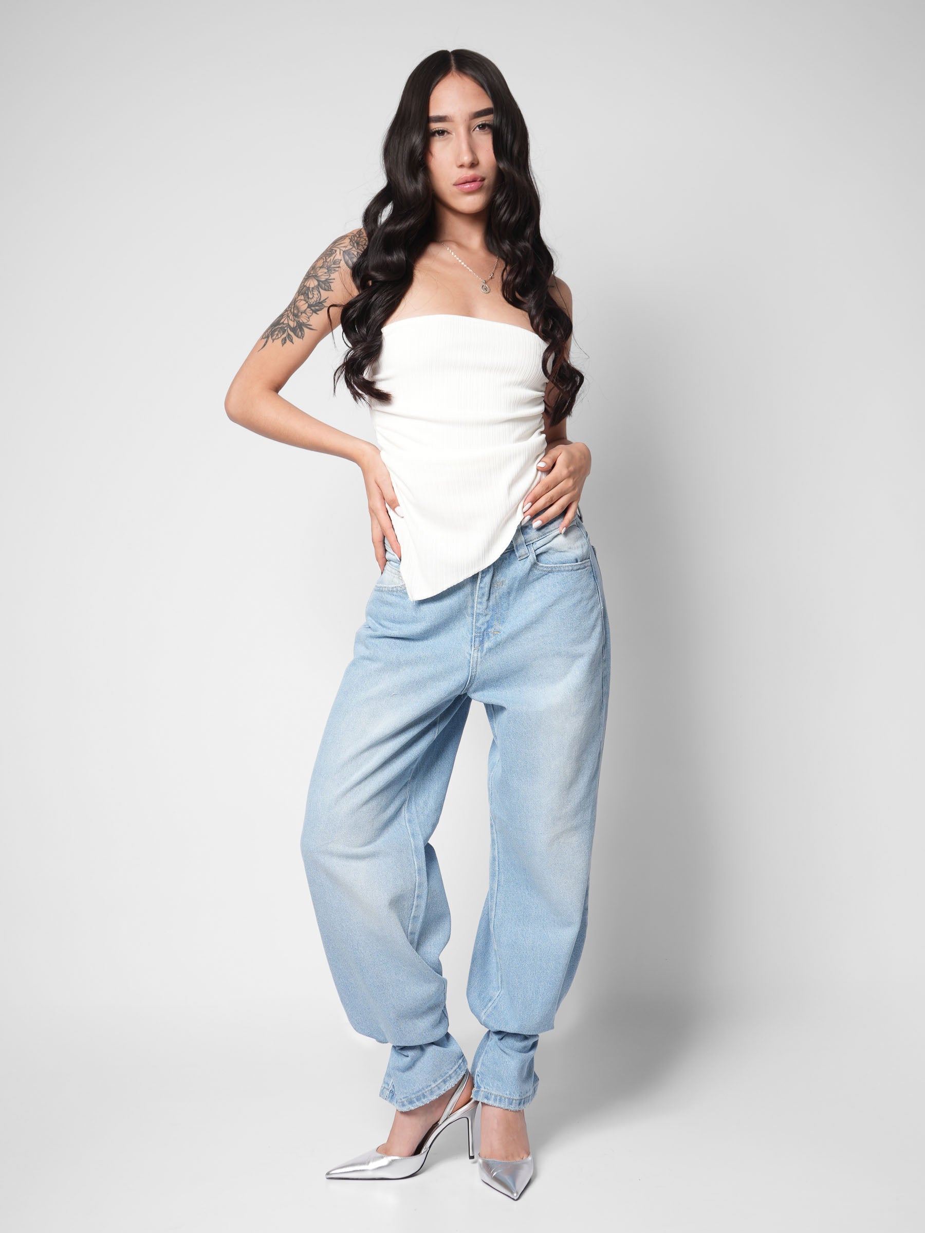 Wide Leg Solf Sky