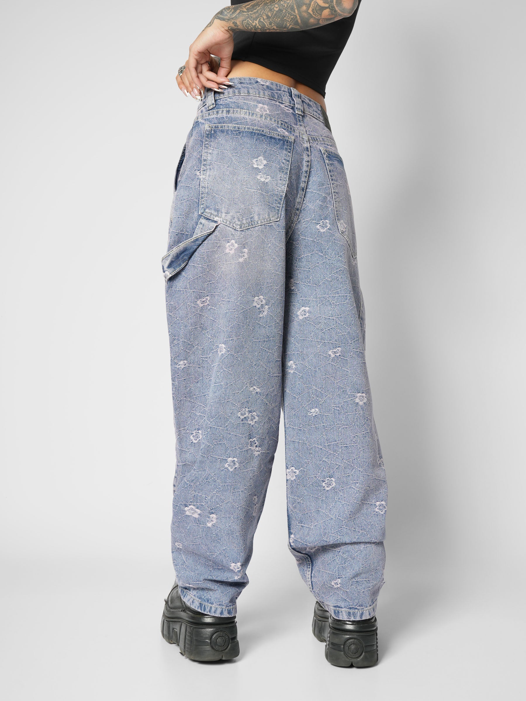 Baggy Floral Violet