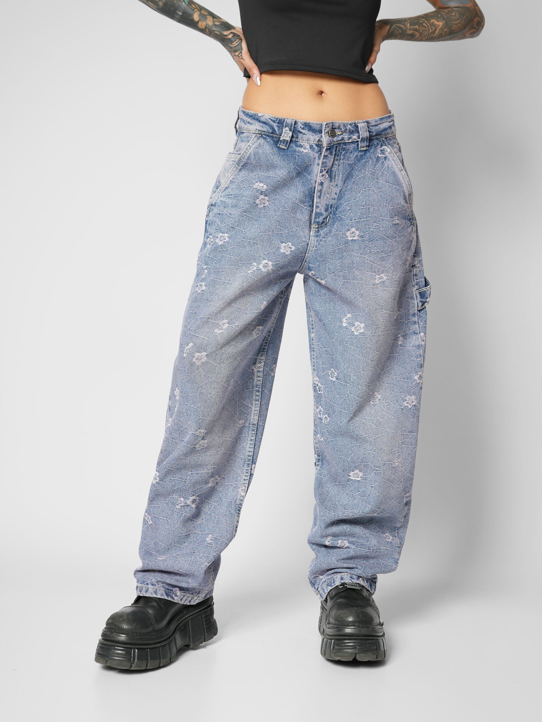 Baggy Floral Violet