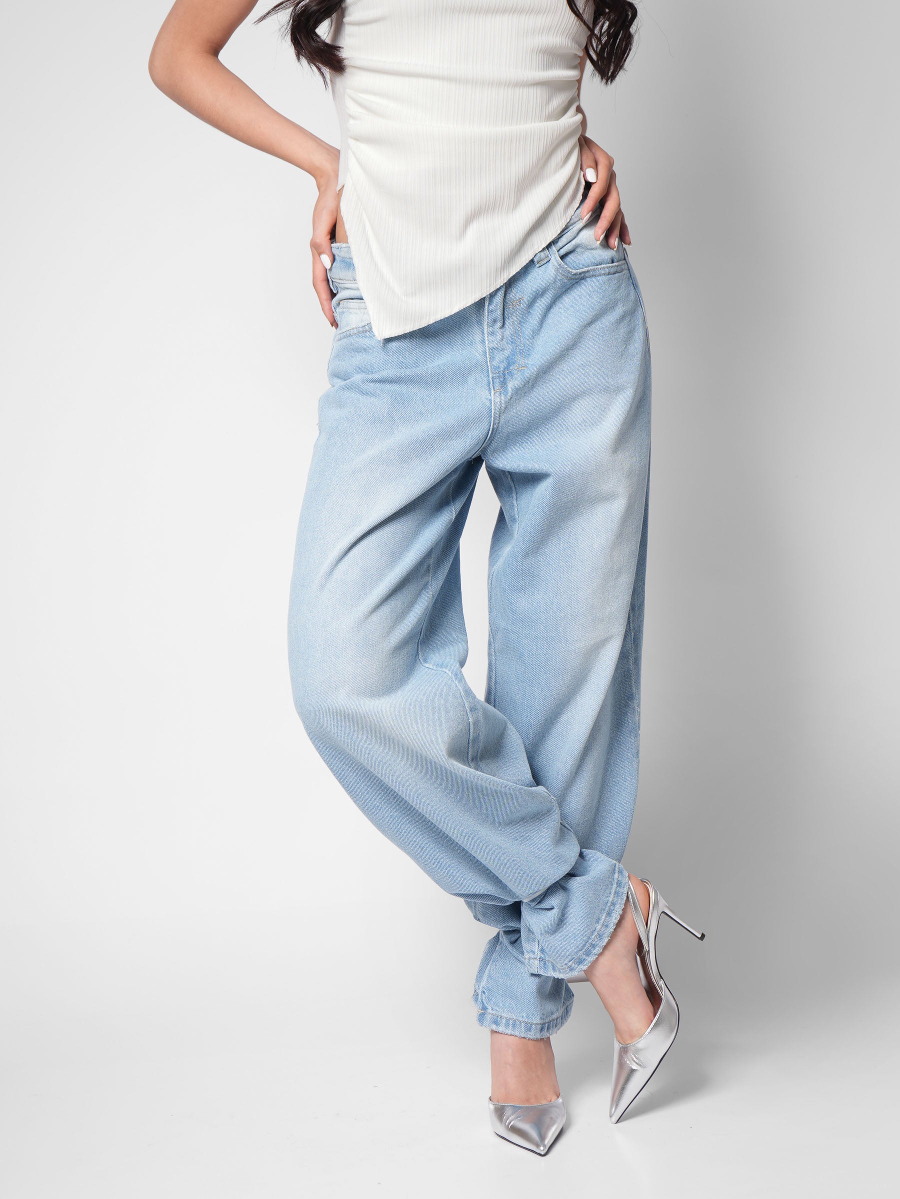 Wide Leg Solf Sky